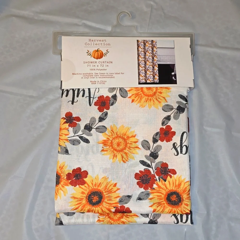 Harvest Collection Shower Curtain Autumn Blessings 71